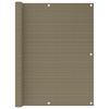 Balcony Privacy Screen Taupe 120 X 600 Cm HDPE