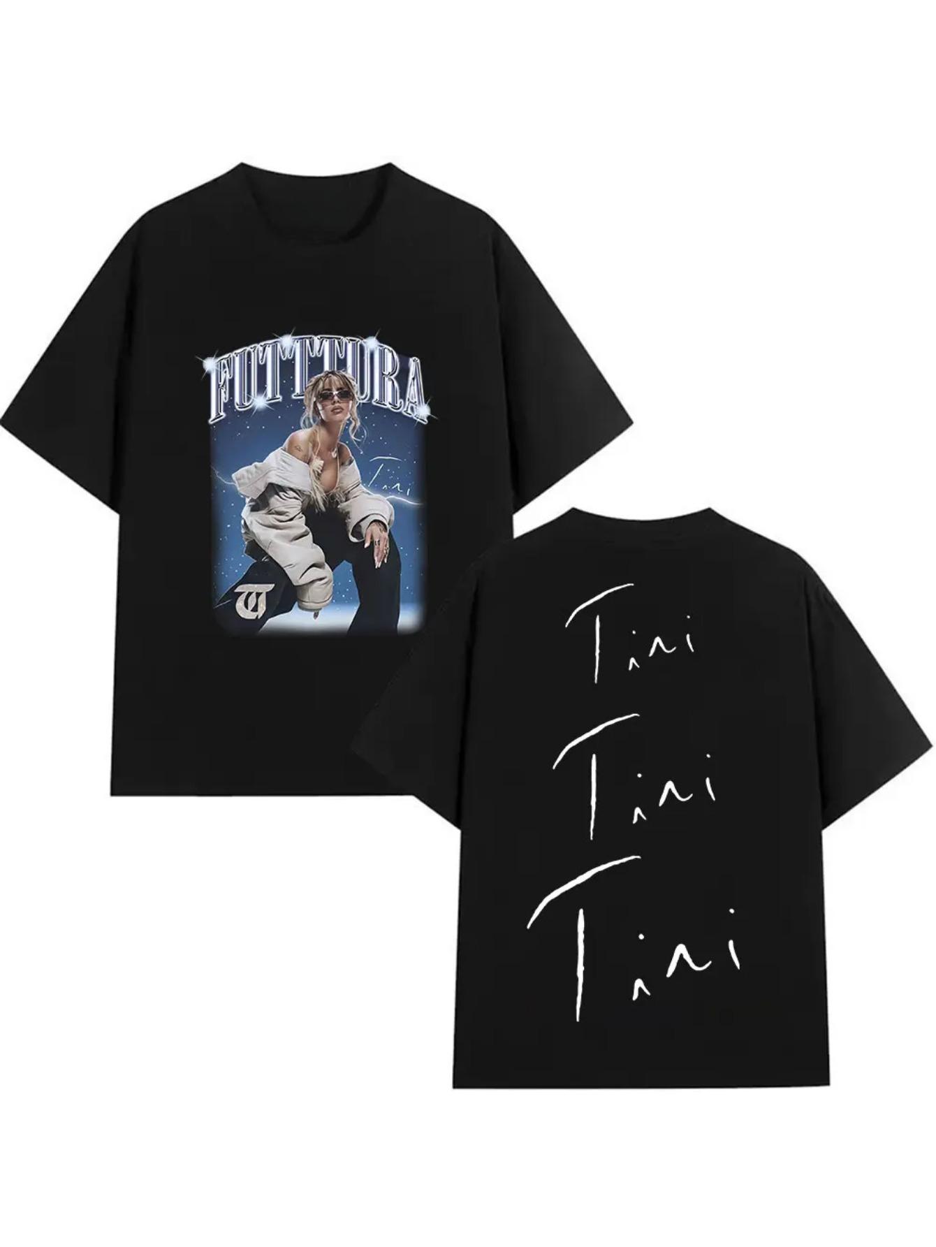Singer TINI STOESSEL Futtura s New Album 2025 Graphic T-Shirt| Unisex Harajuku Style Short-Sleeved T-Shirt XXL