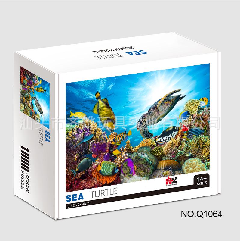 Qiwan 1000-Piece Animal & Landscape Jigsaw Puzzles for Adults & Kids
