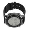 Digital Chronograph Watch WR50M Waterproof Luminous Large Screen Outdoor Sports Watch for Men Black