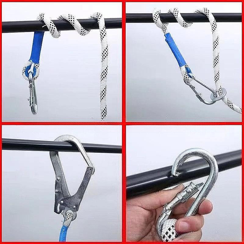 Aerial Work Safety Harness with Lanyard on Back Construction Protection High-altitude Rock Climbing Outdoor Harness Safe Rope