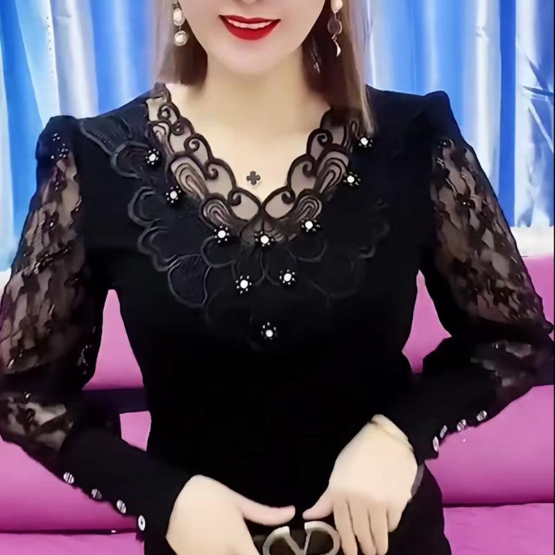 

Chiffon Shirt Summer New Temperament Shirt Thin Pullover Short-sleeved Top for Women 4XL чорний