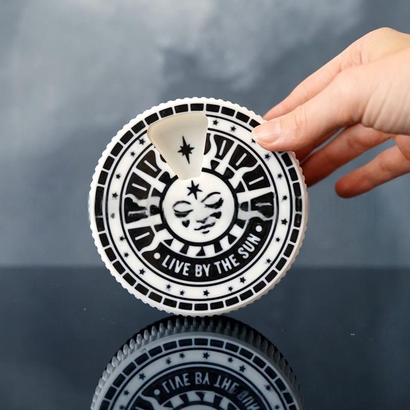 

Portable Sun Moon Design 7 Day Weekly Pill Organizer Box, Rotating Pill Case Holder, Creative Medicine Storage Container білий