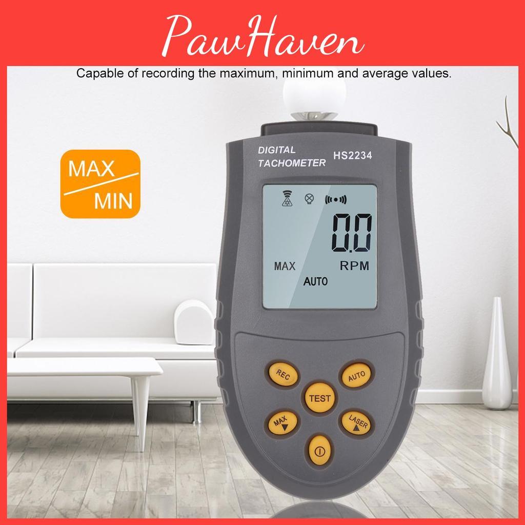 Digital Highprecision Portable Tachometer With Laser Manualautomatic Measurement Speedometer Lcd
