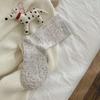 Winter Korean Socks Dongdaemun Thickened Warm Socks Shell Button Decorative Wool Socks Ideas Yarn Tube Socks