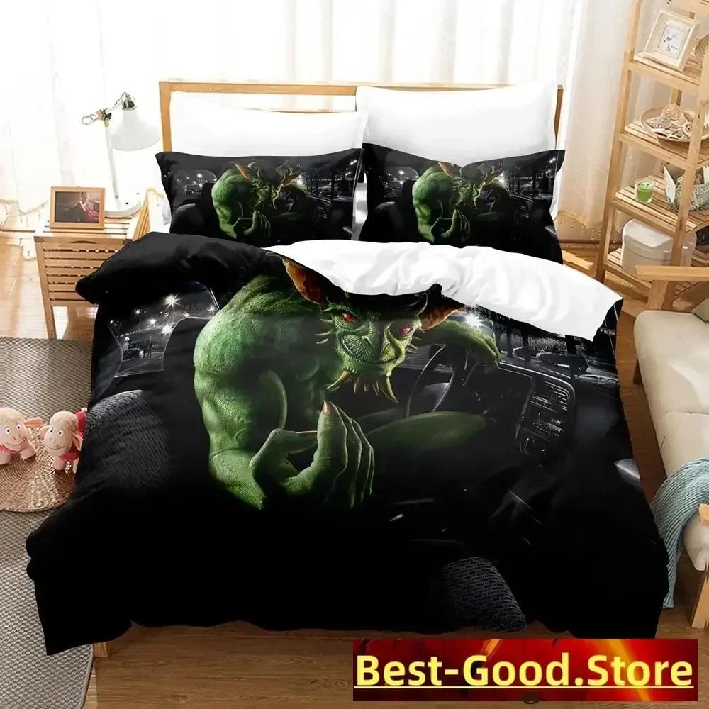 Demon Monster Satan Bedding Set Single Twin Printed Bed Set With Pillowcase Bed Duvet Cover Single Double Queen Super King Size