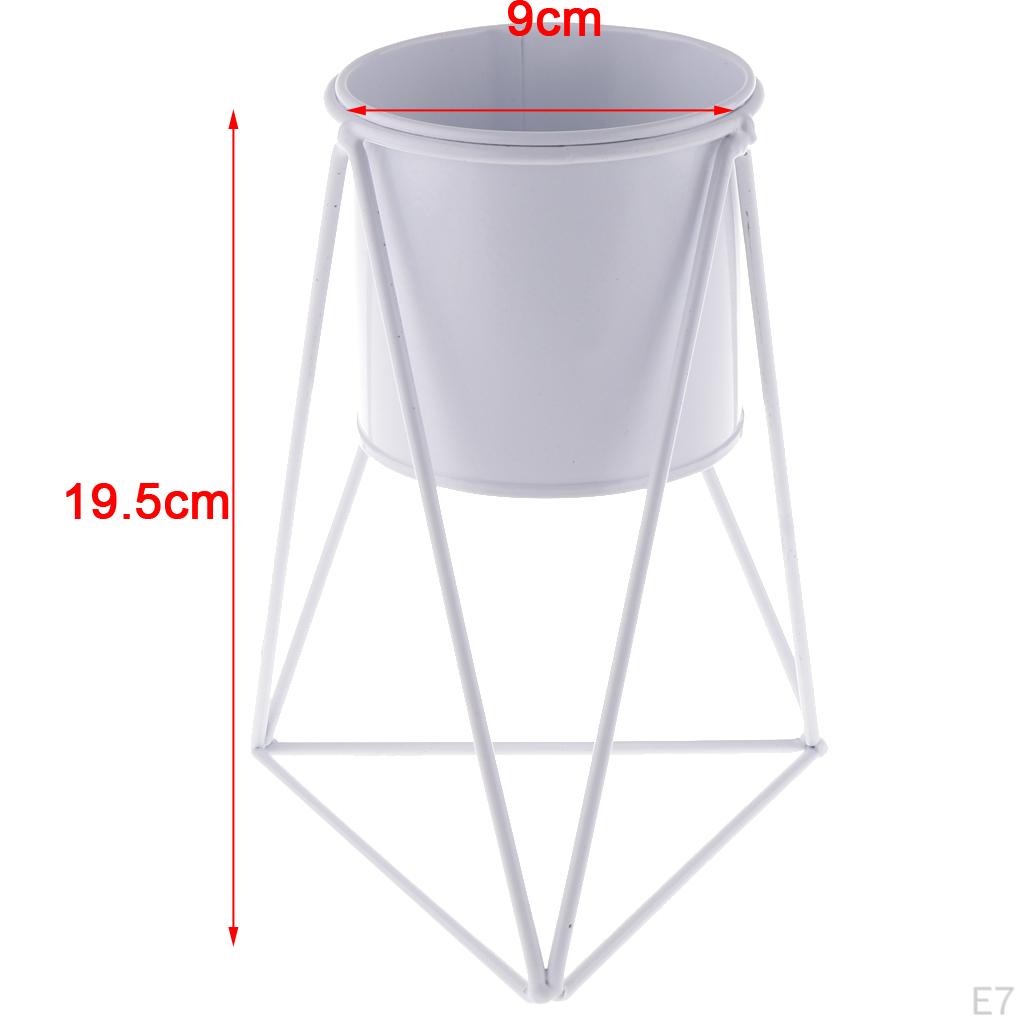 Creative Iron Rack Flower Pot Metal Vase For Indoor Living Room Balcony Bar Decoration