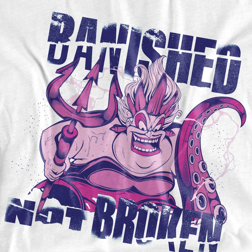 Disney Villains Unisex Adult Banished Not Broken Ursula T-Shirt