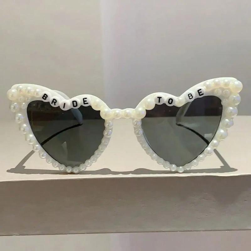 1pc Women New Heart Shape Festival Glasses Fashion Faux Hades Basics Fall Winter Women Outfits Clothes Business Casual Gifts