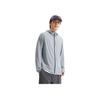 Li Ning Ice Silk Cool Comfort Casual Simple Hooded Letter Print Jacket Men Jacket Gray AFDVE43-3