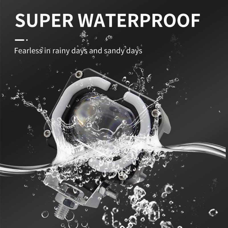 Motorcycle Driving LED Fog Lights Spotlight 6000LM Universal Fit for Motorcycle Car Van Camper Truck Trailer Pickup Off-road ATV UTV