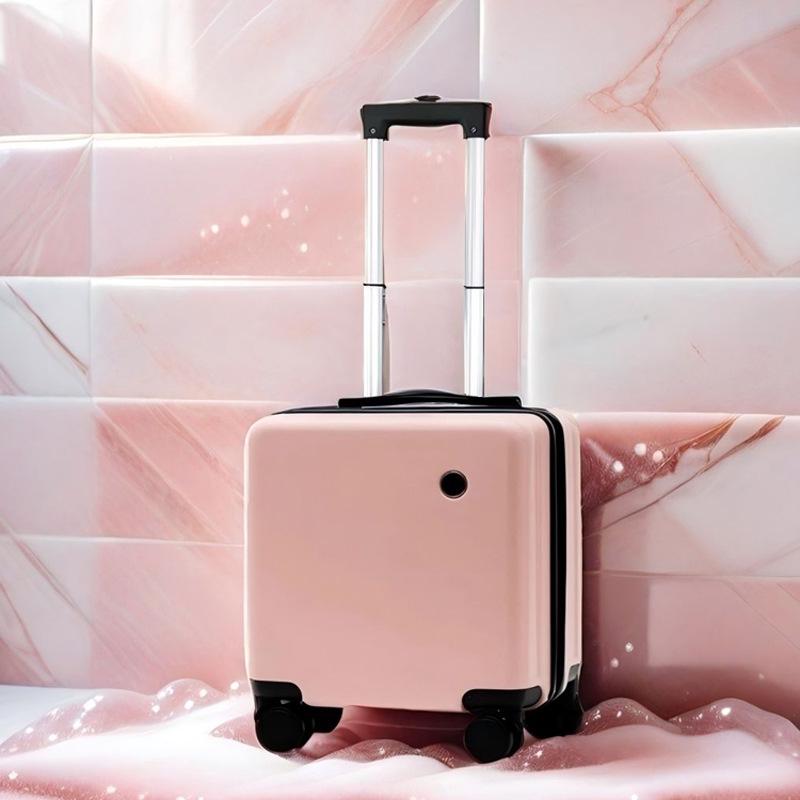 18" Carry-on Travel Suitcase with Universal Wheels and Lock, Sturdy Trolley Case for Students, 20" Version Available