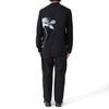 Flower Graphic Long IN4351 Floral Pattern Long Sleeve [Wisely] T-shirt T-Shirt Men's [XS-Black(IN4351)]