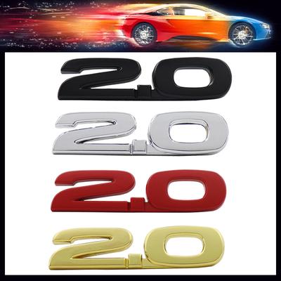 3D 2.0 para Emblema Insígnia Adesivo de Placa de Nome Lateral do Para-lama do Carro Porta-malas