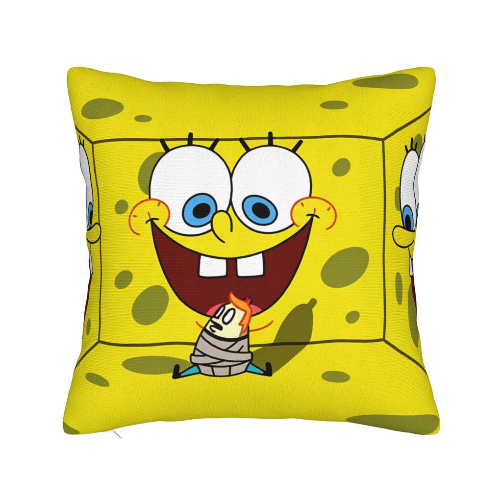 SSpongeBobeds SSquarePantsed Sponge Man Pillowcases Morden Pillow Case For Couch Sofa Bedroom Graphic Pillow Cover