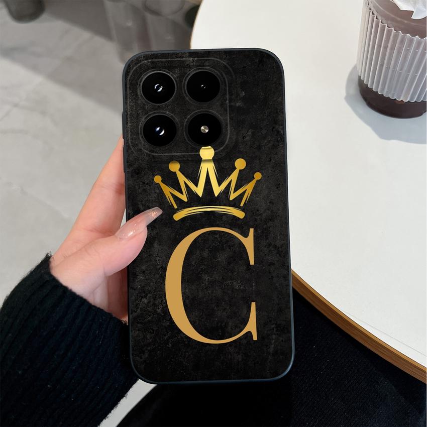 Phone Cover For Xiaomi 17 15T Pro Poco F7 Ultra C75 C55 C50 C31 Four Leaf Clover Letter Pattern Matte Silicone Shockproof Bumper Case For Xiaomi Shell