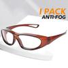 1PC Safety Glasses Square Anti Fog Blue Light Blocking Glasses with Side Shields for School Daily Life