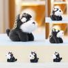 Schnauzer Cute Stuffed Animal Doll Keyring Pendant For Backpack And Car Decor