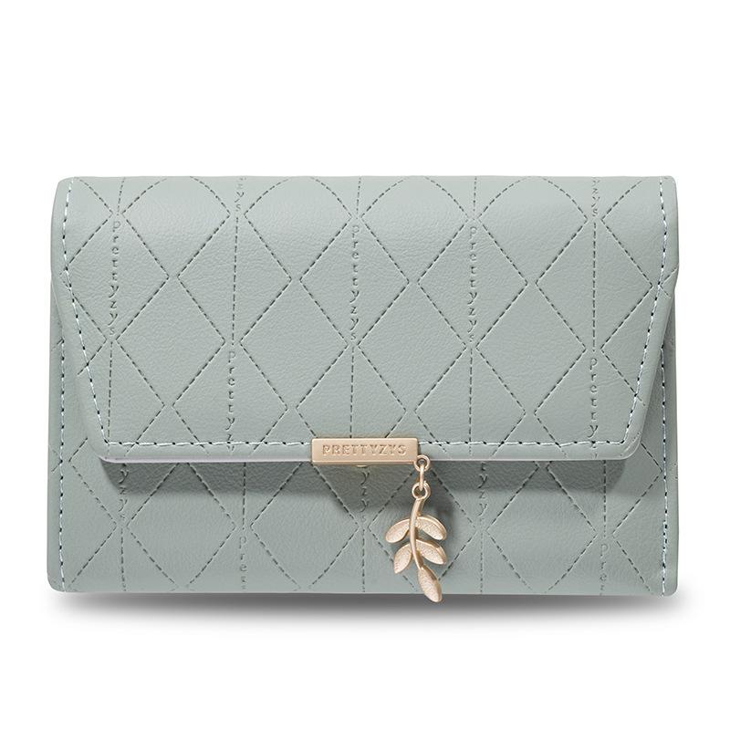 Ladies' Medium To Long Wallet Personalized Leaf Pendant Bag Women's Handbag