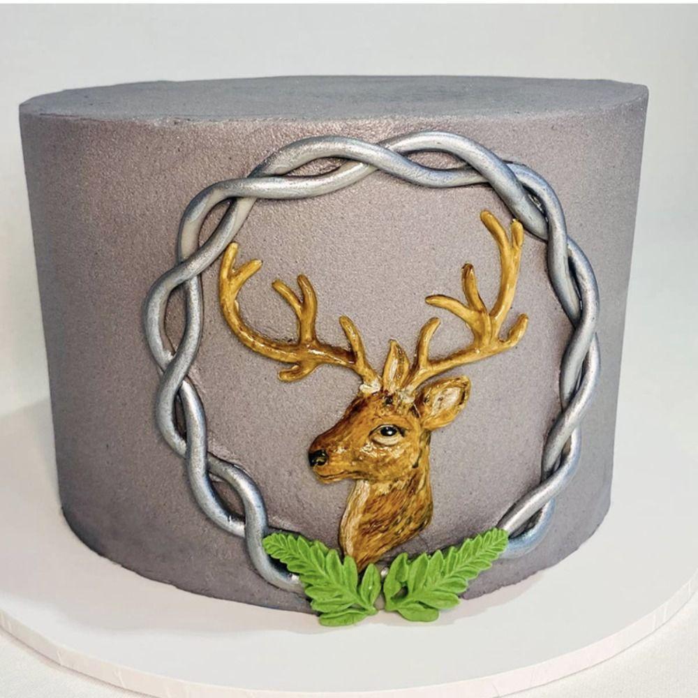 Graue Fondantformen Silikon Keks Backform Gebrauchsfertige Kuchen Dekorationsformen Restaurant