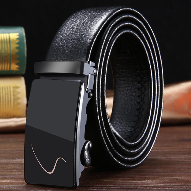 

Акриловая автоматическая пряжка Мужской ремень Деловой ремень Среднего и молодого возраста Одежда Повседневный подходящий сеттинг 120cm