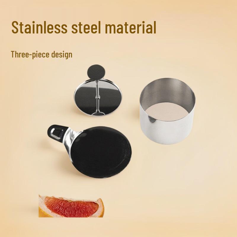 Positive Cold Dish Stainless Steel Cake Mold - Round Kitchen Decoration for Western Food Plating.