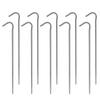 6pcs 10pcs Titanium Tent Pegs Titanium Tent Nails Outdoor Camping Tent Stakes Bend Hook