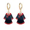 Teachers' Day Students Graduation Season Earrings Bachelor'S Uniform Hat Pendant Women'S Earrings Blue Book