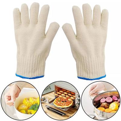 BBQ Fire Gloves Microwave Oven Thickened High Temperature Resistant 360° Super Anti-heat Anti-scald Heat-insulating Gloves