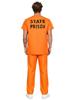 European-American Loose Orange Prisoner Jumpsuit for Halloween Cosplay