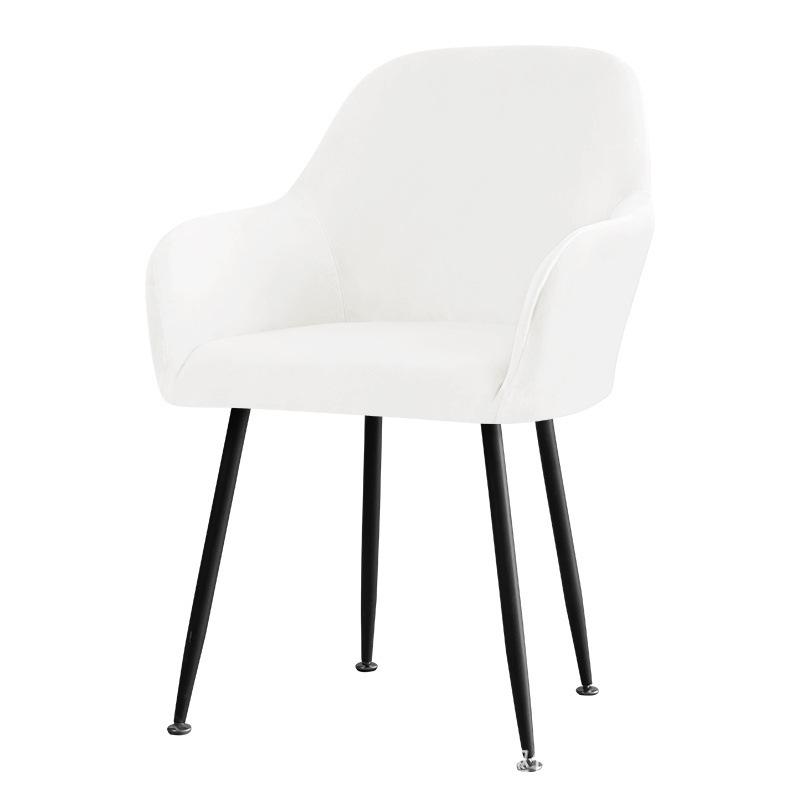 Verdickter Sesselbezug aus Silberfuchs-Samt, drehbarer Bürostuhlbezug, staubdichter Bezug, für Zuhause, Hotel, Esszimmerstuhl, Stuhlbezug, High-End