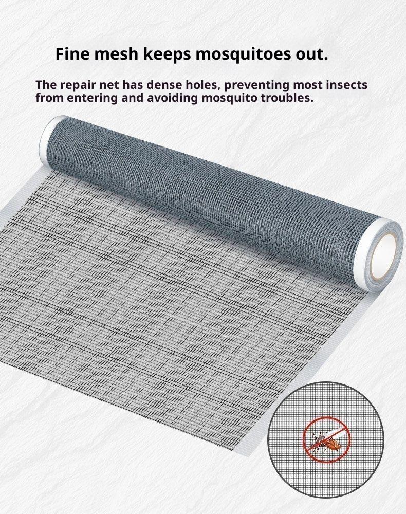 Self-Adhesive Window Screen Repair Tape, Mesh Patch Kit For Mosquito Net Hole Fix, 4 Size Options