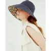 Daks Linen Floppy Hat Black Check Pattern Dbhe2e122