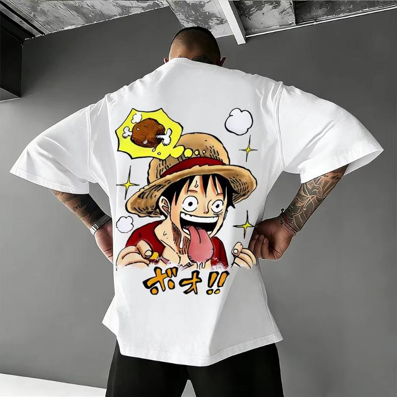 Oversized One Piece Anime Luffy T Shirt Men Women Summer 2026 Y2k Streetwear Casual Graphic Tee Loose Short Sleeve Tops Unisex