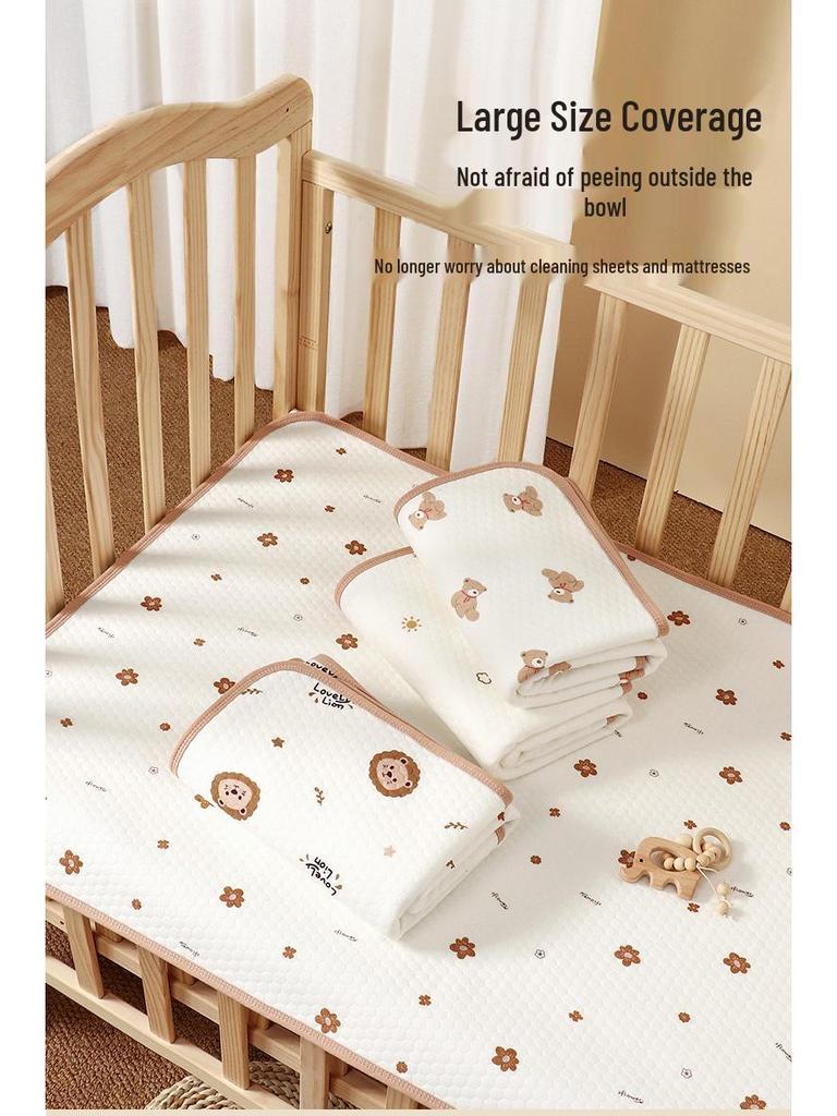 Baby Cotton Waterproof Antibacterial Mattress Pad - Washable Summer Pad