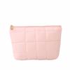 New Floral Quilted Large Plaid Cosmetic Bag Large-capacity Three-dimensional Hand-held Bubble Grid Fashion Pleated Storage Toiletry Bag