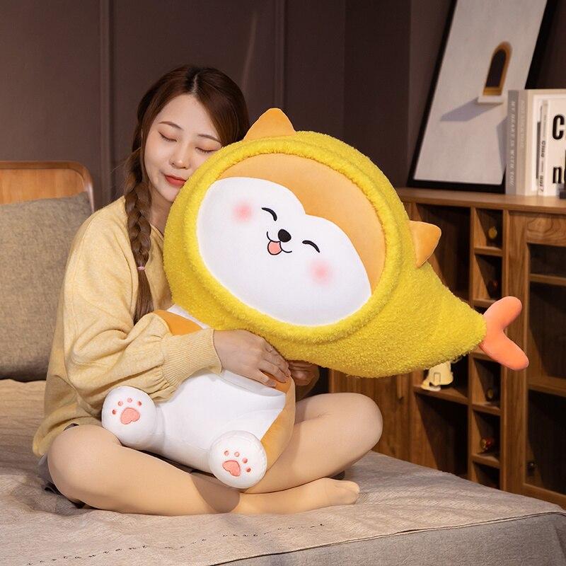 Lovely Animal Shiba Inu &Husky Plushie Toys Super Cute Dolls Stuffed Animal Pillow Nice Birthday Gift for Children