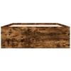 Bed Frame Smoked Oak 120 X 190 Cm Engineered Wood