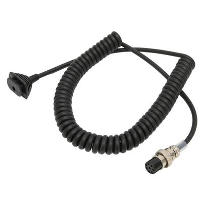 Câble de microphone à main de remplacement Câble de microphone de haut-parleur extensible pour Alinco DR‑03 DR‑06 DR‑135