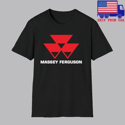 Massey Ferguson Tractor Men#039;s Black Size S5XL Unisex T-Shirt