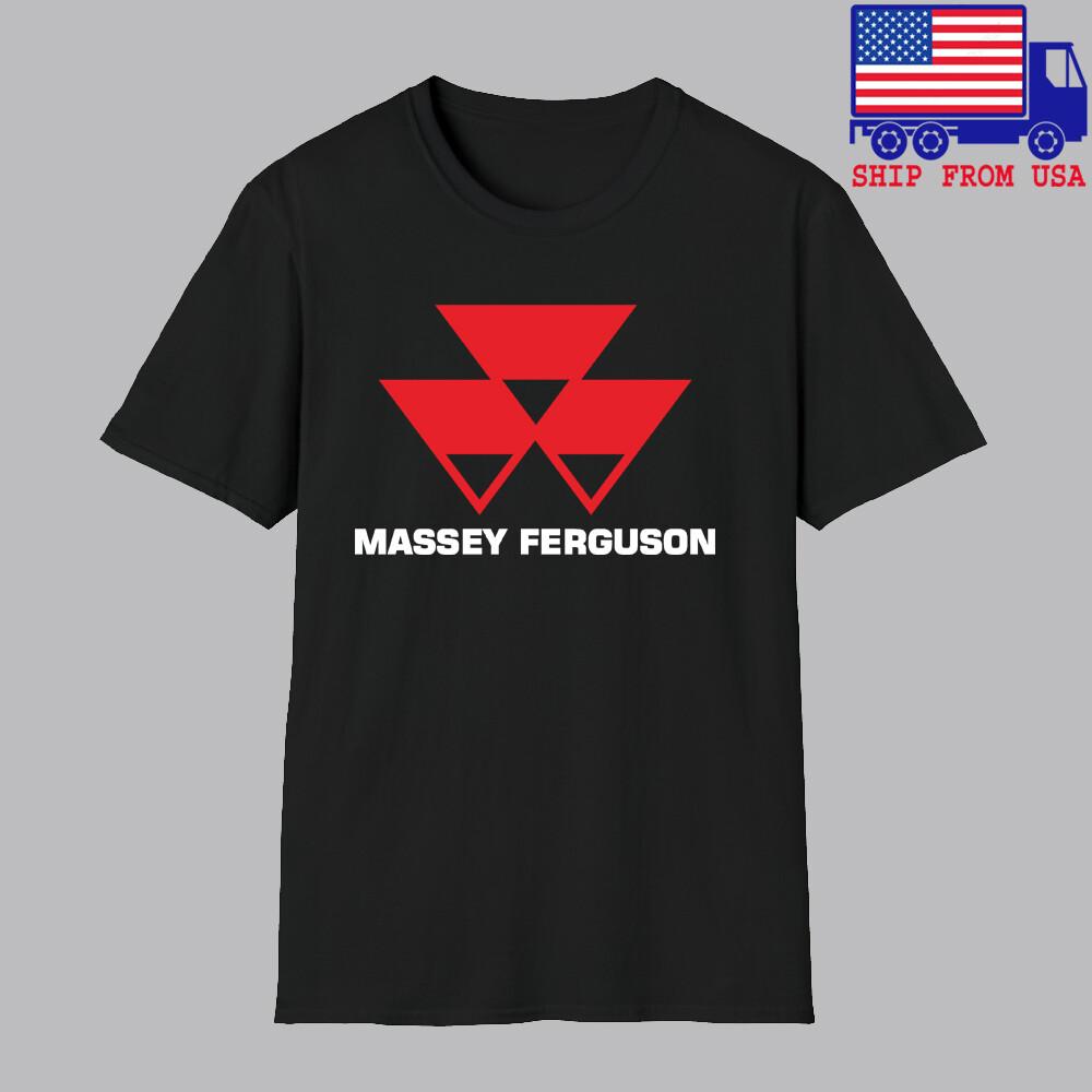 Massey Ferguson Tractor Men#039;s Black Size S5XL Unisex T-Shirt XXXXL