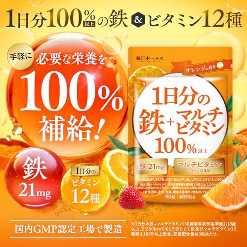 21Mg Of Iron (Daily Recommended Intake) X 12 Types Of Multivitamins (Daily Recommended Intake) 100% Or More. 6 Types Of Nutritional Supplements