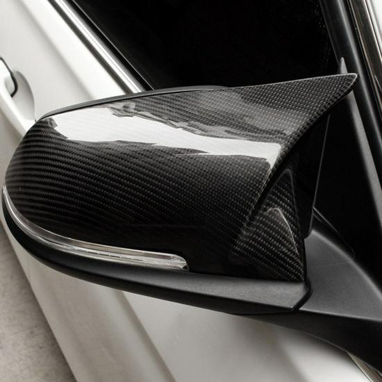 Carbon Fiber Horn Style Rearview Mirror Covers for BMW X1 F48/A90 Series 234