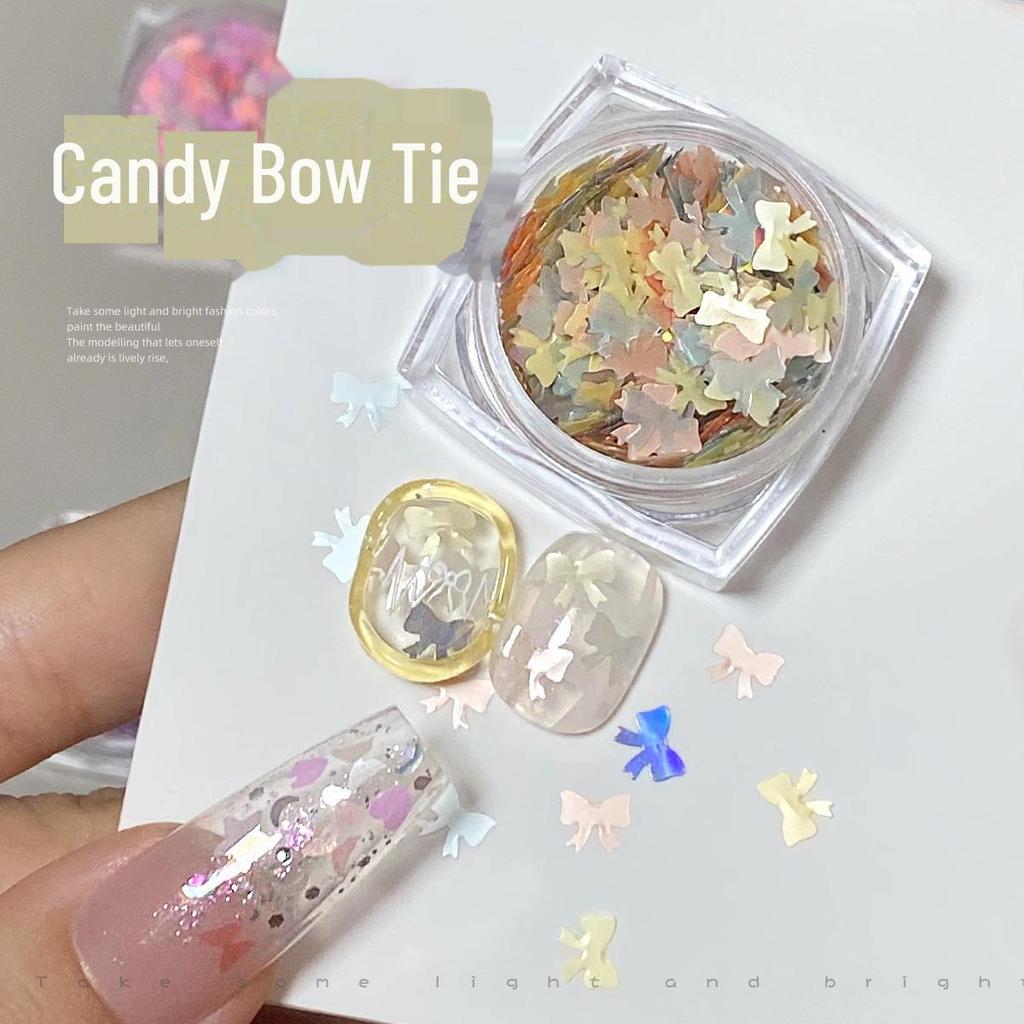 Sweet Pink Star Girl Nail Art Sequins