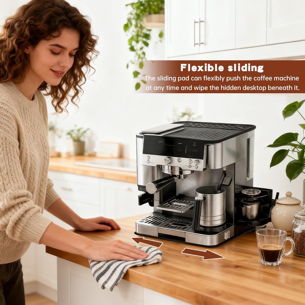 Sliding Mat for Ninja Espresso Coffee Machine ES601/ES701, Heat-Resistant, Waterproof, Fit for Ninja Luxe Cafe Machine ES601/ES701 - Perfect Cafe