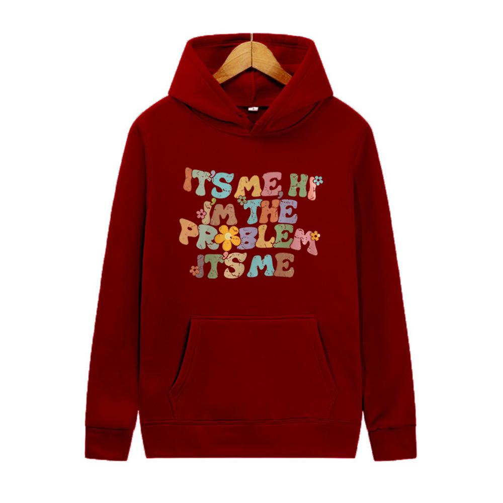 It's Me Hej Jag är problemet It's Me Luvtröja Trendig Retro Musik Sweatshirt Estetisk Midnattskjorta Anti Hero Hoodie Fans Presenter
