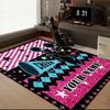 1PC Custom Name Spirit Poster Theme Floor Mat Ideal for Living Room, Game Rooms, Office, Bedroom Floor Mat Playful Design