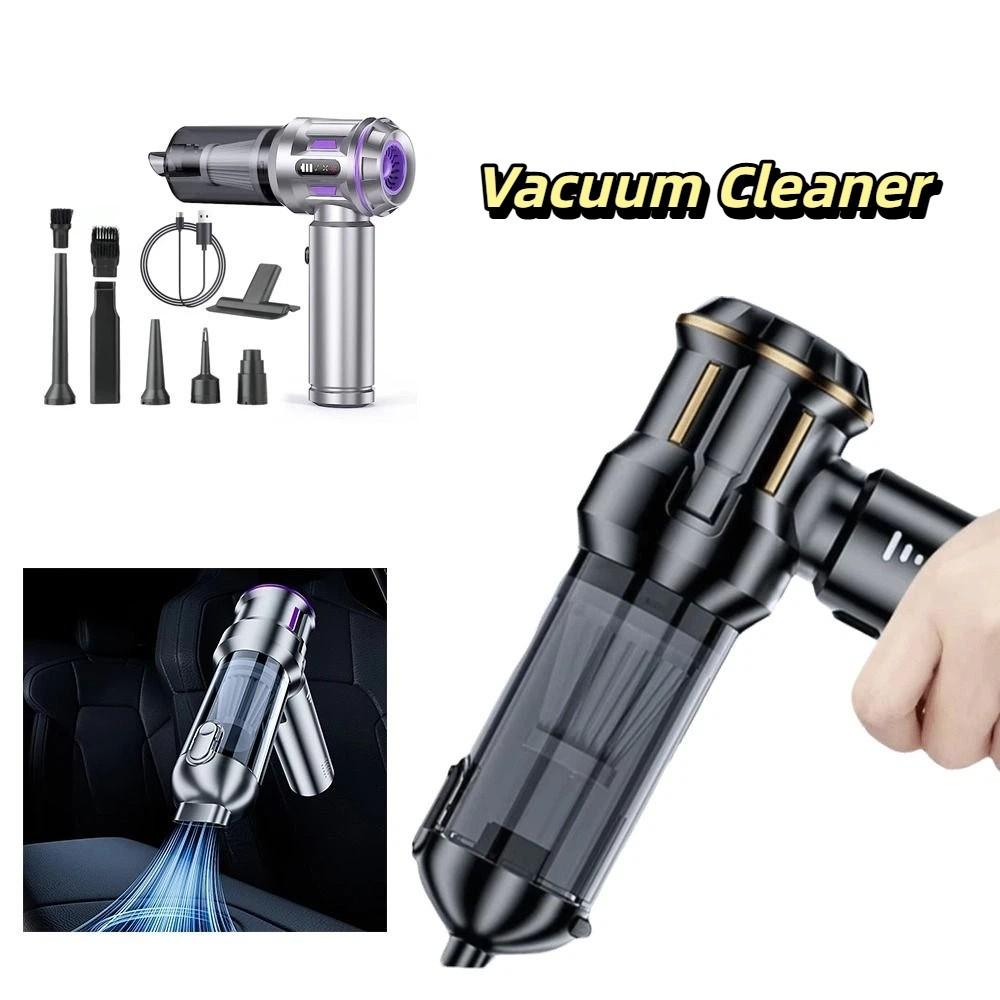 Type-C Rechargeable Vacuum Cleaner High Power Handheld Vacuum Cleaner Car Vacuum  Desktop Cleaning
