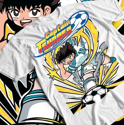 Maglietta Manga di Calcio Captain Tsubasa, Maglietta Unisex Anime Giapponese, Maglietta da Calcio