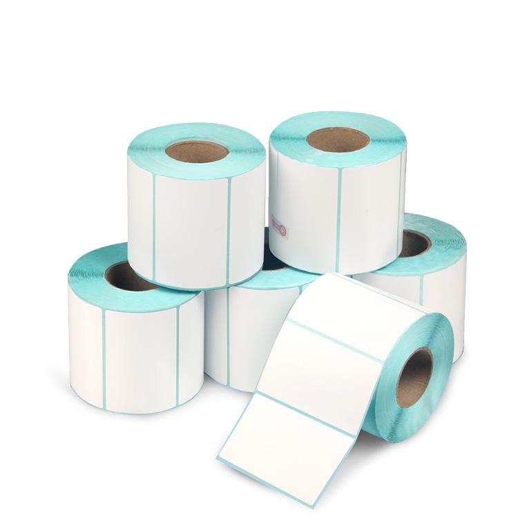 Custom Self Adhesive 4x6 Shipping Labels Waybill Direct Transfer Jumbo Roll Thermal Label (White,500pcs)